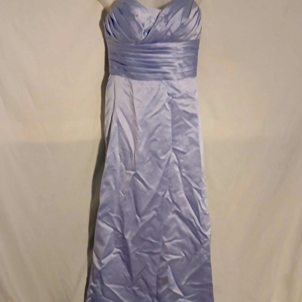 Lilac colored long prom bridesmaid maxi lined dress small